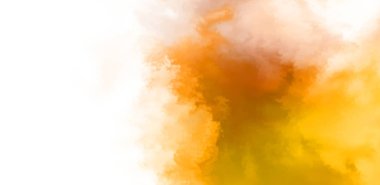 Beyaz arkaplanda soyut renkli suluboya. Dijital resim.