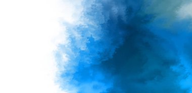 Beyaz arkaplanda soyut renkli suluboya. Dijital resim.