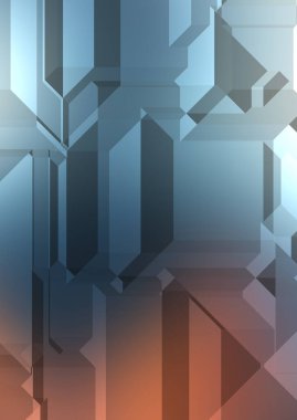 Çokgen arka plan. Geometrik tasarımlı renkli duvar kağıtları. Dijital 3d illüstrasyon.