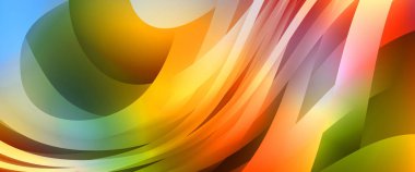 Renkli gradyan ile soyut arkaplan. Çizgili çizgili canlı duvar kâğıdı. Modern hareketin akışkan 2d çizimi.