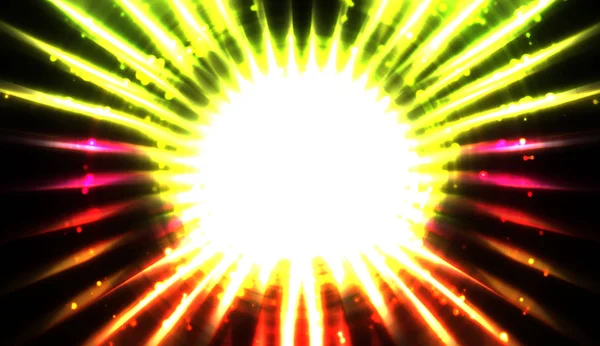 Lindo Fondo Cruce Rayos Luz Partículas Brillantes Fondo Pantalla Vibrantes — Foto de Stock