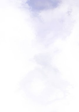 Beyaz arkaplanda soyut renkli suluboya. Dijital resim.