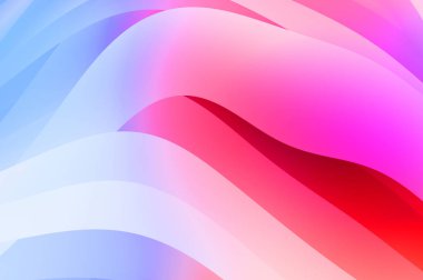 Renkli gradyan ile soyut arkaplan. Çizgili çizgili canlı duvar kâğıdı. Modern hareketin akışkan 2d çizimi.