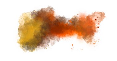 Suluboya arka planda lekeler ve lekelerle boyanmış. Fırça darbesi ile boyanmış. 2d Görüntü.