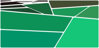 Beyaz boşluğu olan renkli bir çizim. Soyut geometrik desen. Mozaik arka plan. Geometrik çok renkli şekiller.