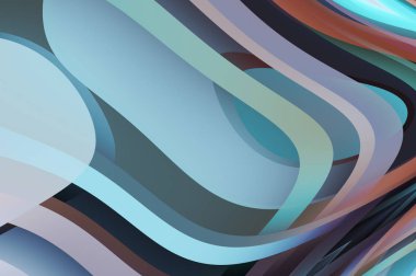 sıvı soyut arkaplan ve renkli gradyan. Modern hareketin 2d illüstrasyonu.