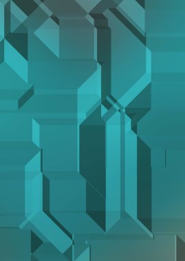 Çokgen arka plan. Geometrik tasarımlı renkli duvar kağıtları. Dijital 3d illüstrasyon.