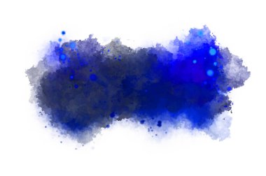 Suluboya arka planda lekeler ve lekelerle boyanmış. Fırça darbesi ile boyanmış. 2d Görüntü.