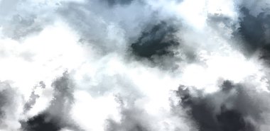 Beyaz arkaplanda soyut renkli suluboya. Dijital resim.