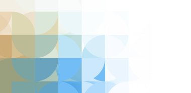 Dairesel şekillerin katmanları renkli ve canlı bir tasarım yaratıyor. Dairelerin sayısal çizimi. Gelecekçi tasarım şablonu.