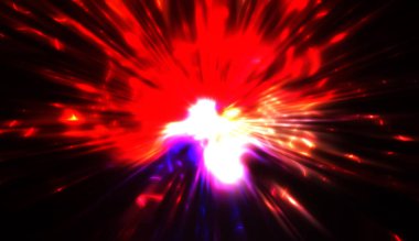 Hareket halindeki ışık parçacıkları, siyah arkaplanda parlayan çok renkli ışınlar yaratıyor. Enerji dolu parıldayan ışıklar duvar kağıdı.