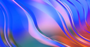 Soyut arkaplan. Renkli dalgalı tasarım duvar kâğıdı. Grafik illüstrasyon.