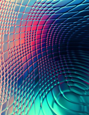 Soyut arkaplan. Renkli dalgalı tasarım duvar kağıdı. yaratıcı grafik 2D çizim. Dinamik şekilli modaya uygun sıvı örtüsü.