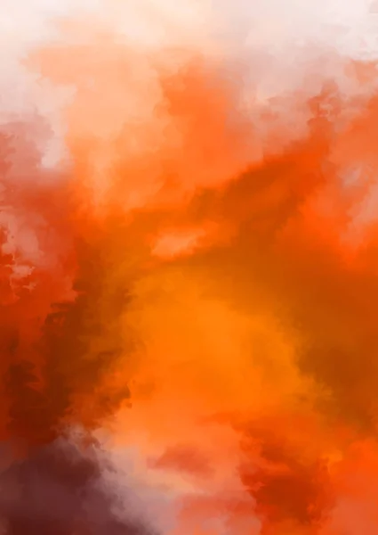 Абстрактный Красочный Акварель Белом Фоне Цифровая Живопись — стоковое фото