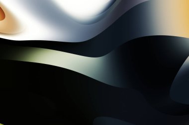 sıvı soyut arkaplan ve renkli gradyan. Modern hareketin 2d illüstrasyonu.