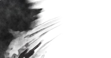 Beyaz arkaplanda soyut renkli suluboya. Dijital resim.