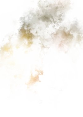 Beyaz arkaplanda soyut renkli suluboya. Dijital resim.