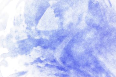 Beyaz arkaplanda soyut renkli suluboya. Dijital resim.