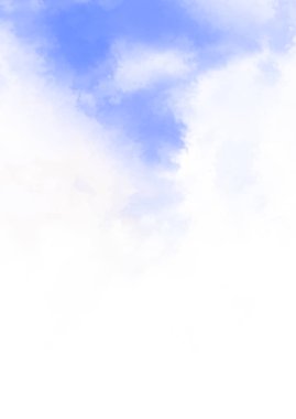 Beyaz arkaplanda soyut renkli suluboya. Dijital resim.