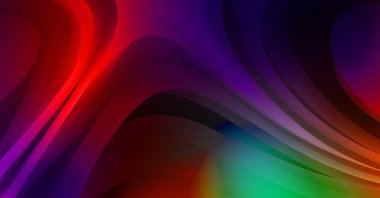 Renkli gradyan ile soyut arkaplan. Çizgili çizgili canlı duvar kâğıdı. Modern hareketin akışkan 2d çizimi.