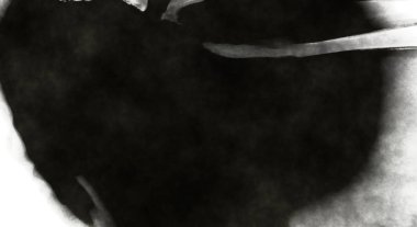 Beyaz arkaplanda soyut renkli suluboya. Dijital resim.