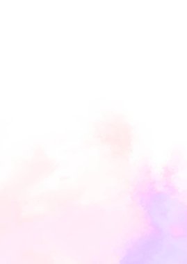 Beyaz arkaplanda soyut renkli suluboya. Dijital resim.