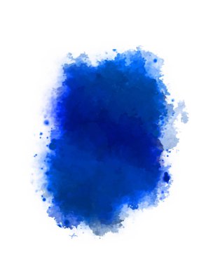 Suluboya arka planda lekeler ve lekelerle boyanmış. Fırça darbesi ile boyanmış. 2d Görüntü.