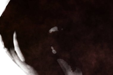 Beyaz arkaplanda soyut renkli suluboya. Dijital resim.