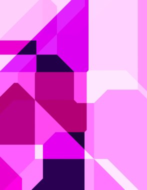 Renkli ve canlı geometrik şekiller katmanları var. Bir teknoloji planının dijital illüstrasyonu. Gelecekçi tasarım şablonu.