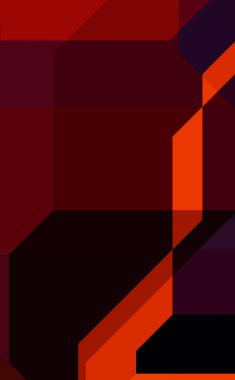 Renkli ve canlı geometrik şekiller katmanları var. Bir teknoloji planının dijital illüstrasyonu. Gelecekçi tasarım şablonu.