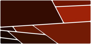 Beyaz boşluğu olan renkli bir çizim. Soyut geometrik desen. Mozaik arka plan. Geometrik çok renkli şekiller.