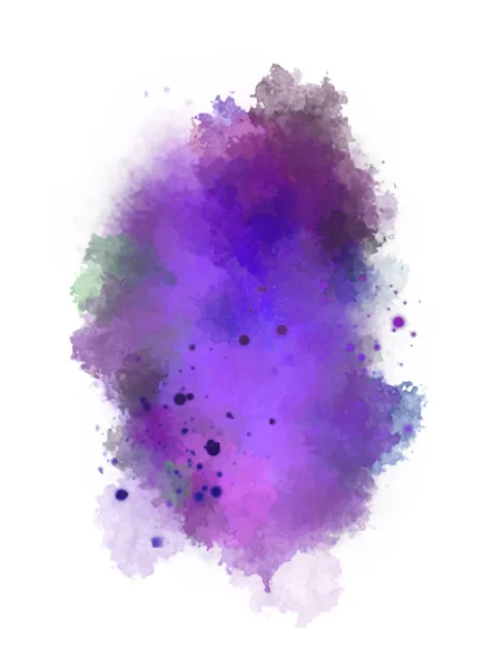 Watercolor Painted Background Blots Splatters Brush Stroked Painting Illustration — Stock Photo, Image