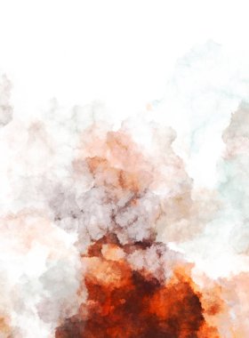 Suluboya arka planda lekeler ve lekelerle boyanmış. Fırça darbesi ile boyanmış. 2d Görüntü.