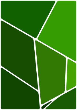 Beyaz boşluğu olan renkli bir çizim. Soyut geometrik desen. Mozaik arka plan. Geometrik çok renkli şekiller.