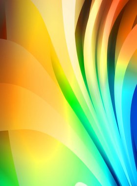 Renkli gradyan ile soyut arkaplan. Çizgili çizgili canlı duvar kâğıdı. Modern hareketin akışkan 2d çizimi.