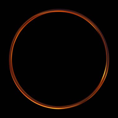 Parlak Çerçeve Arkaplanı. Siyah arkaplanda izole edilmiş parlak geometrik şablon. Soyut 2d illüstrasyon.