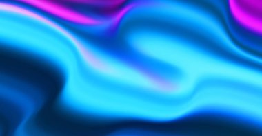 Kavisli çizgileri olan soyut bir arkaplan. Soyut ve gradyan renkte renkli çizimler. Çizgili desenli canlı dalga deseni.