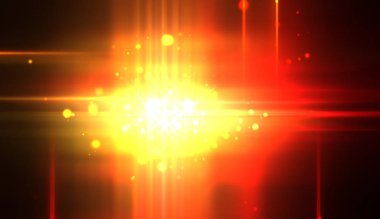 Canlı ve canlı ışık parlamalarının serin arkaplanı. Renkli parlak ışıklar patlama efektiyle görüntülenir. Parlak renkli arkaplan.