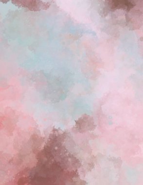 Suluboya arka planda lekeler ve lekelerle boyanmış. Fırça darbesi ile boyanmış. 2d Görüntü.