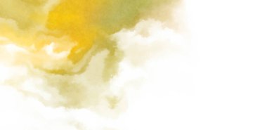 Beyaz arkaplanda soyut renkli suluboya. Dijital resim.