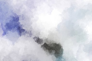 Suluboya arka planda lekeler ve lekelerle boyanmış. Fırça darbesi ile boyanmış. 2d Görüntü.