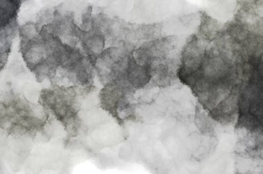 Suluboya arka planda lekeler ve lekelerle boyanmış. Fırça darbesi ile boyanmış. 2d Görüntü.