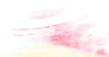 Beyaz arkaplanda soyut renkli suluboya. Dijital resim.