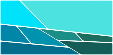 Beyaz boşluğu olan renkli bir çizim. Soyut geometrik desen. Mozaik arka plan. Geometrik çok renkli şekiller.
