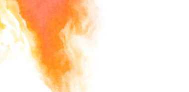 Beyaz arkaplanda soyut renkli suluboya. Dijital resim.