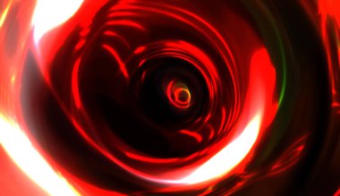 Parlayan ışıkları hareket ettirmenin havalı arka planı. Tasarımınız için canlı renkli bir portal şablonu. Işık ışınları ve hareket halindeki ışıldayan parçacıklar bir solucan deliği şekli oluşturuyor..