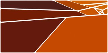 Beyaz boşluğu olan renkli bir çizim. Soyut geometrik desen. Mozaik arka plan. Geometrik çok renkli şekiller.