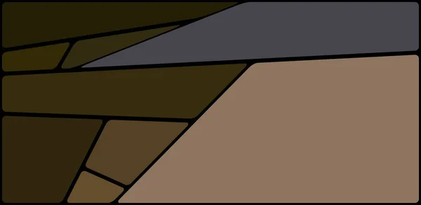 黒い空間のカラフルなイラスト 抽象幾何学的パターン モザイクの背景 幾何学的多色形状 — ストック写真
