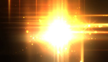 Canlı ve canlı ışık parlamalarının serin arkaplanı. Renkli parlak ışıklar patlama efektiyle görüntülenir. Parlak renkli arkaplan.