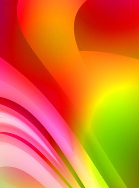 Renkli gradyan ile soyut arkaplan. Çizgili çizgili canlı duvar kâğıdı. Modern hareketin akışkan 2d çizimi.